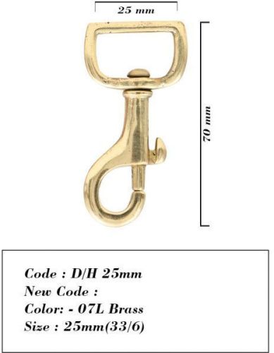 Solid Brass Snap Hook