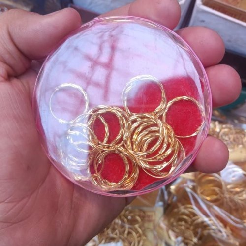 Ladies Round Bali Earrings