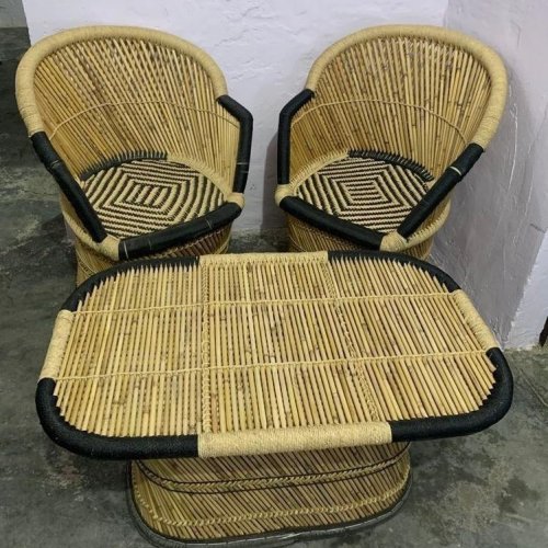 Bamboo Dining Table Furniture Set