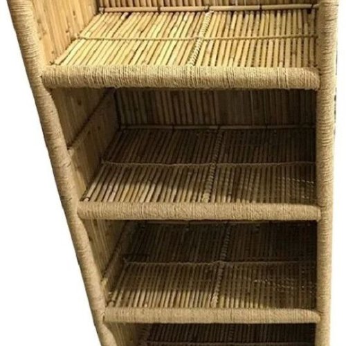 Bamboo Hand Woven 4 Shelves Multipurpose Rack