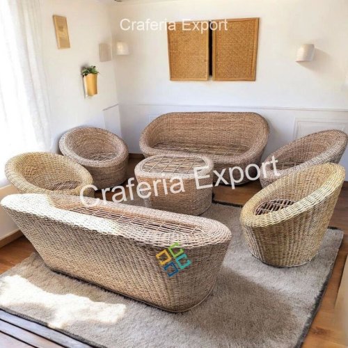 Cane Apple Chair Table Furniture Set