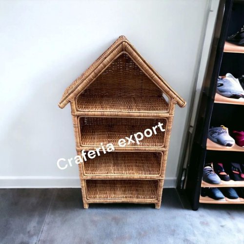 Cane Hut Shaped Footwear Rack
