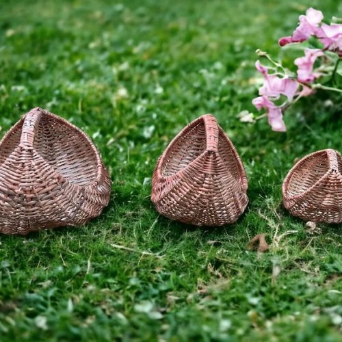 Cane Rattan Moon Gift Basket