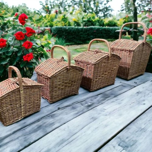 Cane Rattan Picnic Basket