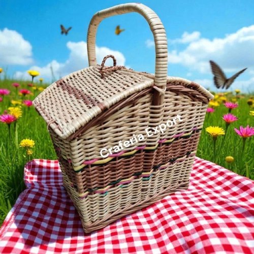 Cane Wicker Basket
