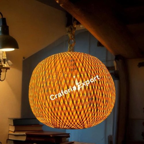 Rattan Hanging Light