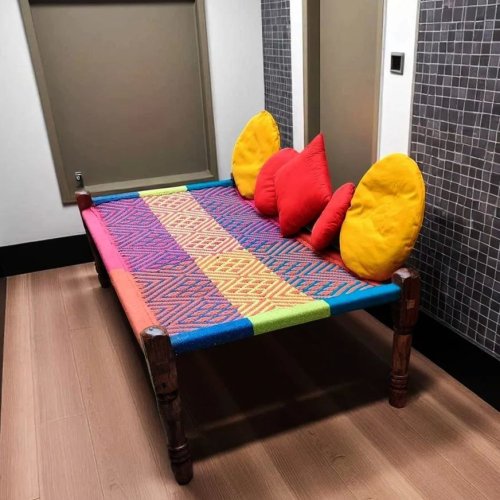 Single Bed Wooden Charpai