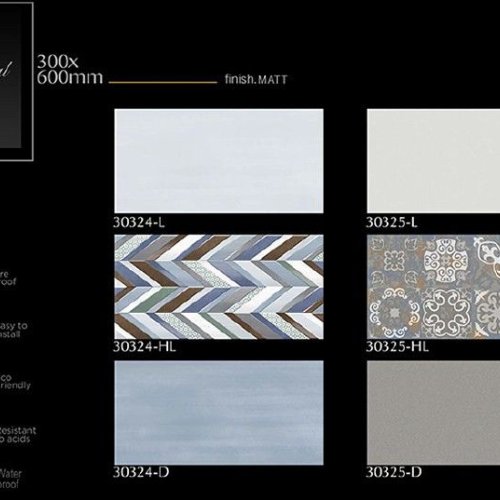 Artistic Chevron Matt Finish Ceramic Wall Tiles