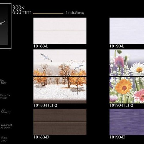 Autumn Landscape Glossy Ceramic Wall Tiles
