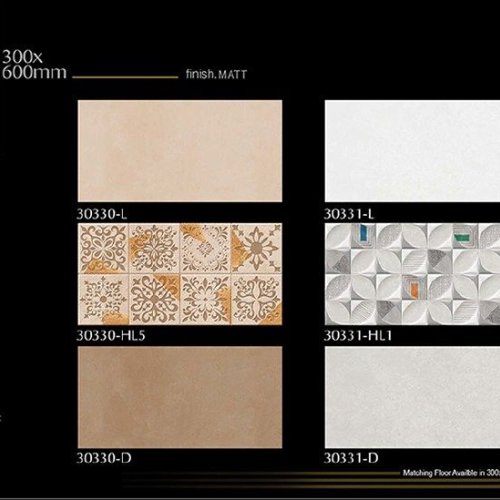 Elegant Decorative Matt Finish Ceramic Wall Tiles