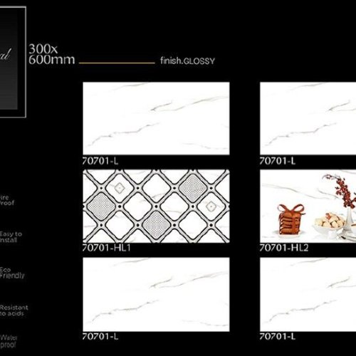 Elegant Marble Decor Gloss Ceramic Wall Tiles