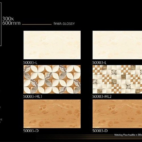Golden Beige Decor Glossy Ceramic Wall Tiles
