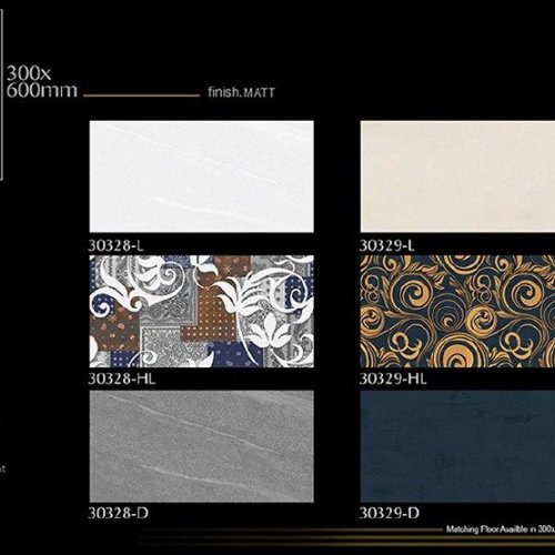 Luxury Swirl Pattern Matt Ceramic Wall Tiles