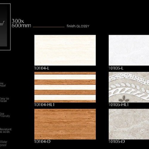Natural Texture Gloss Finish Digital Ceramic Wall Tiles