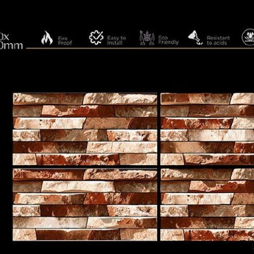Rust Stone Matt Finish Ceramic Wall Tiles