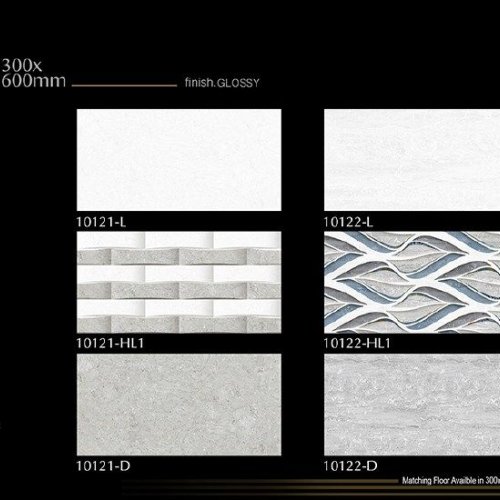 Soft Wave Design Digital Ceramic Wall Tiles
