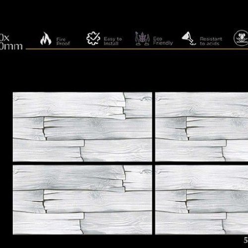 White Wooden Matt Finish Ceramic Wall Tiles