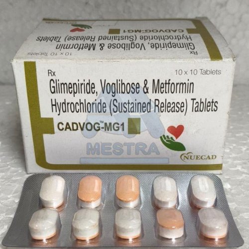 Cadvog Mg1 Glimepiride Voglidose Hydrochloride Tablets