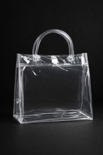 Transparent PVC Handle Bag for Jewellery Packaging