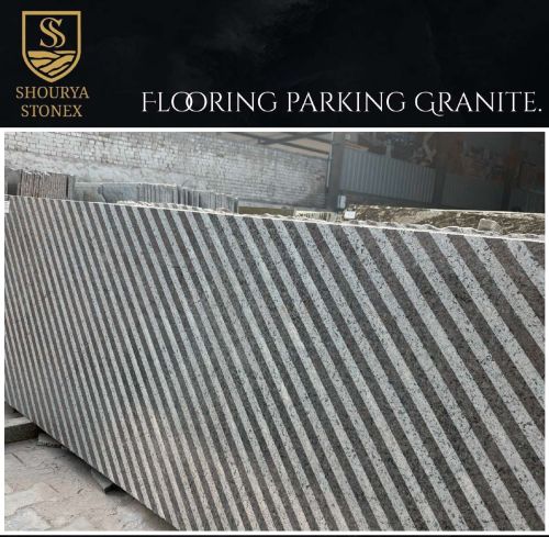Diagonal Texture Parking Granite Slab