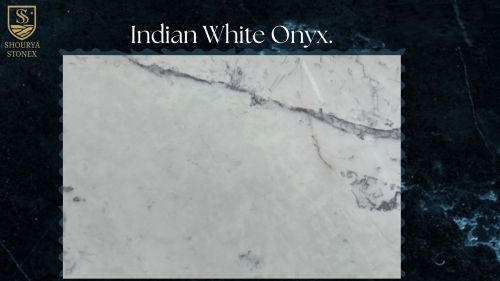 Indian White Onyx Marble Slab
