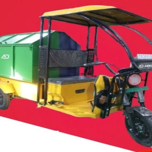 Electric Waste Collection Dustbin Cart Rickshaw