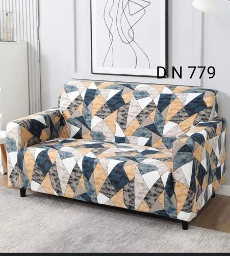 3 Seater Elastic Printed Sofa Cover