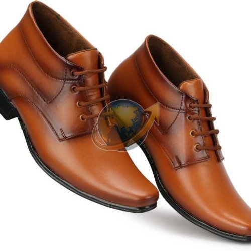 Mens Brown Party Wear Formal Leather Shoes