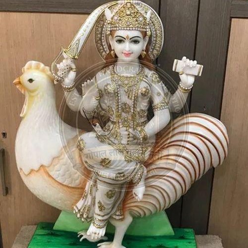 18 Inch Bahuchara Mata Marble Statue