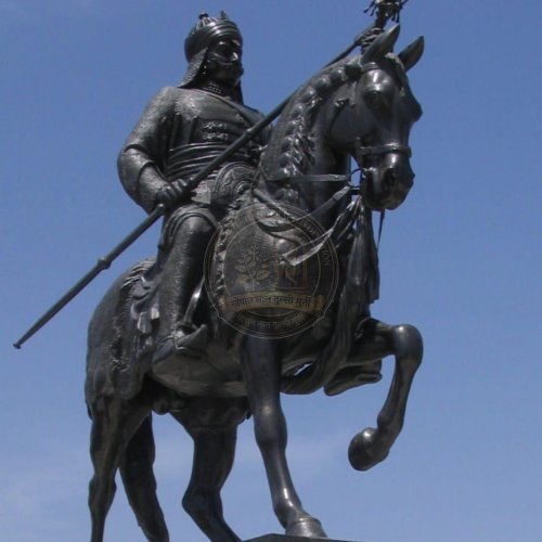 Black Marble Maharana Pratap Statue