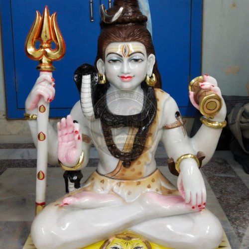 Mahadev Marble Statue