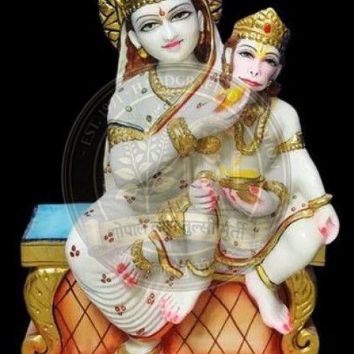 Marble Anjani Mata Statue