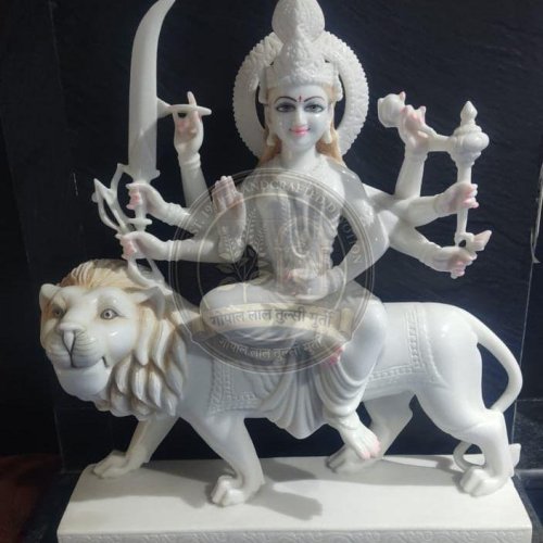 Marble Maa Durga Statue