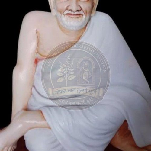 Marble Neem Karoli Baba Statue,