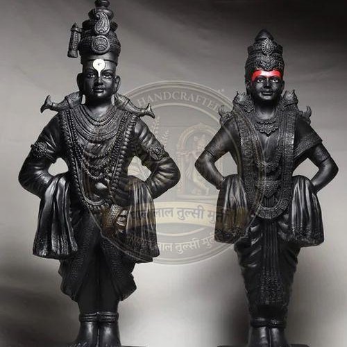 Marble Vitthal Rukmani Statue