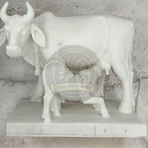 White Marble Gao Mata Statue