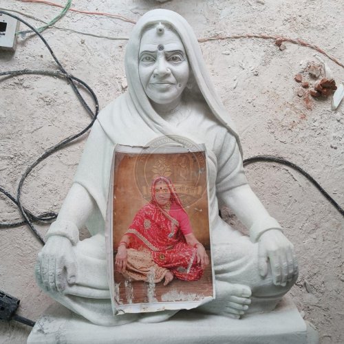 White Marble Human Statue