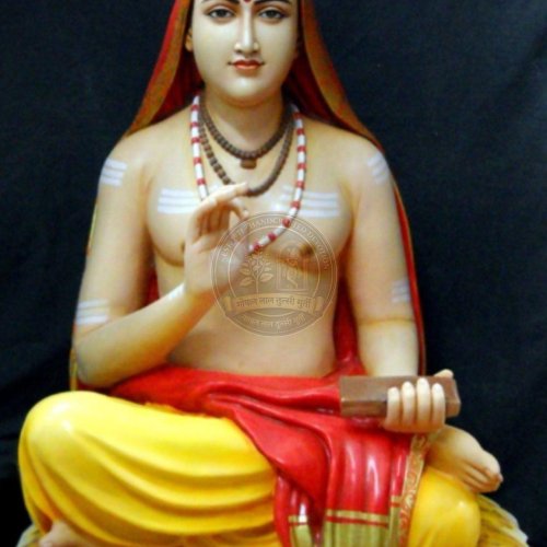 White Marble Shankaracharya Statue