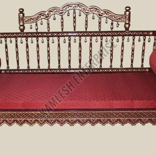2 Seater Sankheda Handcrafted Wooden Diwan