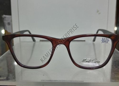 Brown Rectangular Eyeglasses Frame