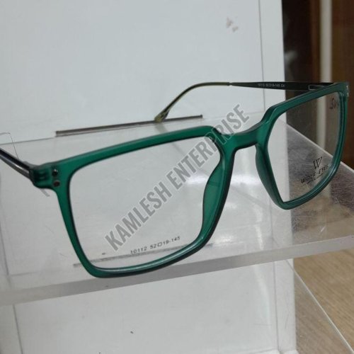 Green Rectangular Eyeglasses Frame