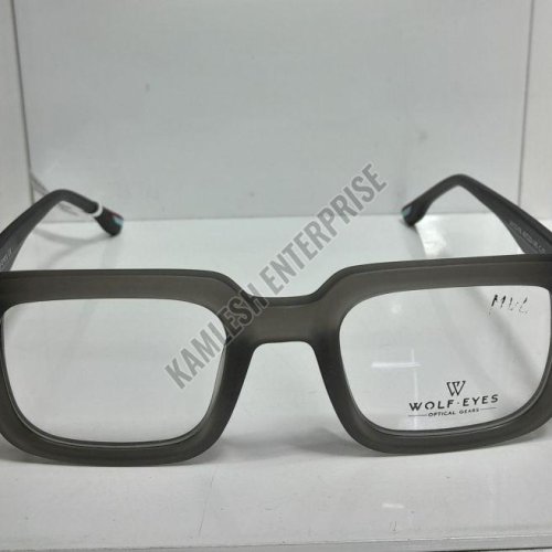 Grey Square Frame Eyeglasses Frame
