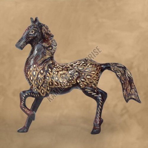 Handcrafted Brass Horse Statue
