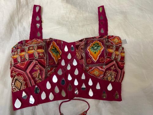 Heavy Mirror Work Carset Blouse