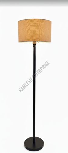 Metal Floor Lamp with Cylindrical Drum Shade