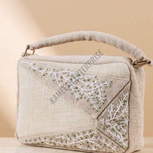 Natural Jute Fabric Tote Bag