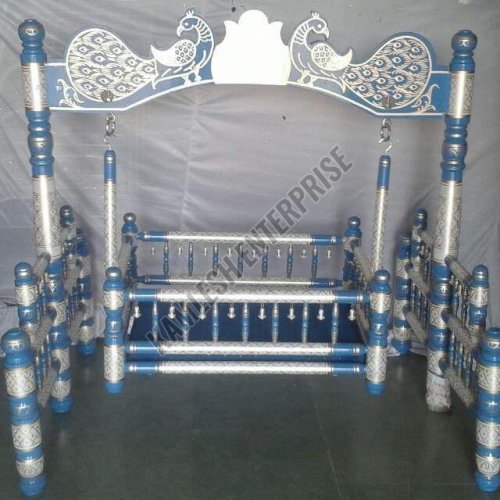 Sankheda Craft Wooden Baby Jhula
