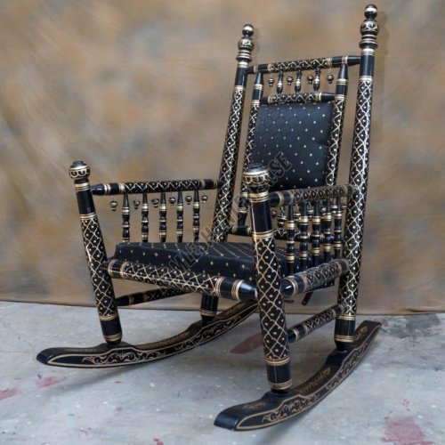 Sankheda Teak Wood Rocking Chair Sankheda Teak Wood Rocking Chair