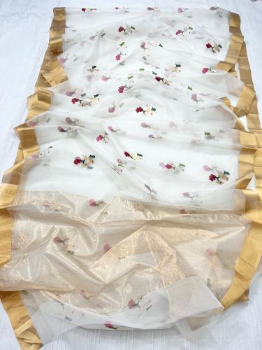 Stylish Chanderi Handloom Katan Silk Saree