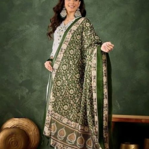 Heavy Embroidered Cotton Suit Set
